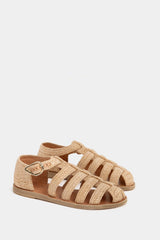 Natural Raffia Homeria Sandals