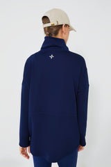Navy Cinched Natalie Quarter Zip