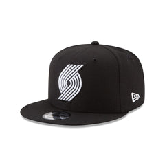 Portland Trail Blazers Basic Black & White 9FIFTY Snapback Hat