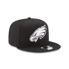 Philadelphia Eagles Basic Black and White 9FIFTY Snapback Hat