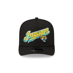 Born x Raised x Jacksonville Jaguars Script Black 9FIFTY A-Frame Snapback Hat