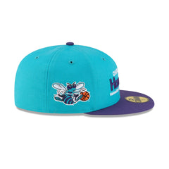 Charlotte Hornets 1988-2002 Hardwood Classics Sign Stack 59FIFTY Fitted Hat