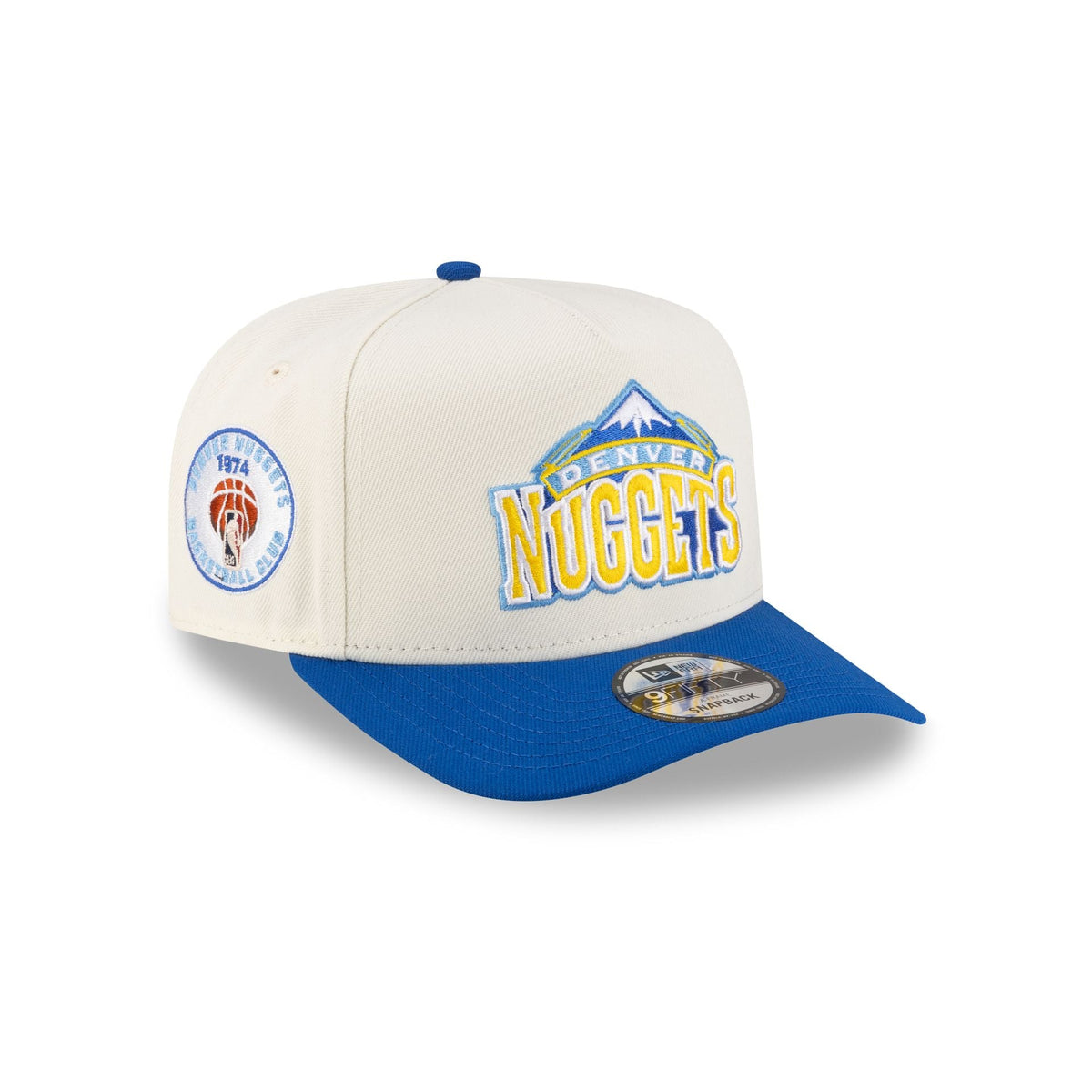 Denver Nuggets 2008-2018 Hardwood Classics Express Chrome White 9FIFTY A-Frame Snapback Hat