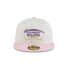 Just Caps Chrome Pink San Antonio Spurs 59FIFTY Fitted Hat