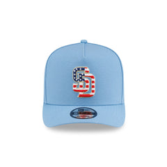 San Diego Padres Red. White & Blue 9FIFTY A-Frame Snapback Hat