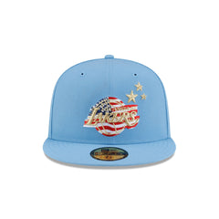Los Angeles Lakers Red. White & Blue 59FIFTY Fitted Hat