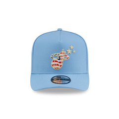 Miami Heat Red. White & Blue 9FIFTY A-Frame Snapback Hat