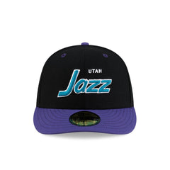 Utah Jazz Hardwood Classics 90s Script 59FIFTY Fitted Hat