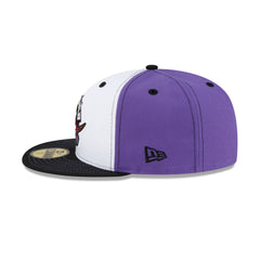 Toronto Raptors Hardwood Classics 2000s White Stitch 59FIFTY Fitted Hat