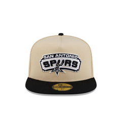 San Antonio Spurs Hardwood Classics 2000s Gold 59FIFTY A-Frame Fitted Hat