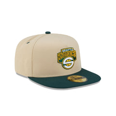 Seattle SuperSonics Hardwood Classics 2000s Gold 59FIFTY A-Frame Fitted Hat