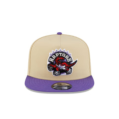 Toronto Raptors Hardwood Classics 2000s Gold 9FIFTY A-Frame Snapback Hat