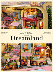 Kisoy Dollhouse Miniature with Furniture Kit  Handmade DIY House Model for Teens mature-themed Gift (Lucky Market)