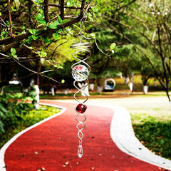 Rotating wind chime tail indoor and outdoor decoration