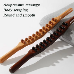 Back Massage Pointing Beechwood Stick