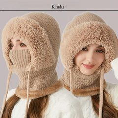 3 in 1 Beanie Hat For Women