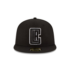 Los Angeles Clippers Black & White 59FIFTY Fitted Hat