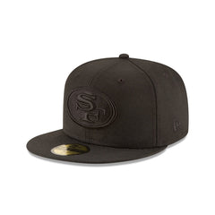 San Francisco 49ers Black On Black 59FIFTY Fitted Hat