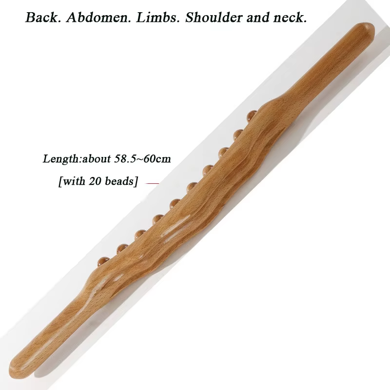 Back Massage Pointing Beechwood Stick