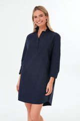 French Navy Polly Dress