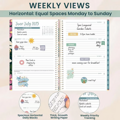 Handmade Calendar Planner Stencil and 2026 Monthly Daily Weekly Study Planner