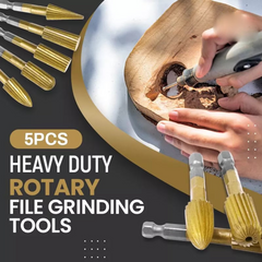 5-Piece Drill-Powered Rotary Rasp Set