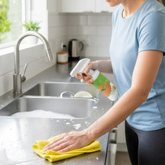 Electrolytic ion kitchen cleaning spray