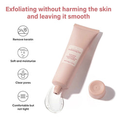 Exfoliating gel with natural, non-irritating ingredients; can be used all over the body.