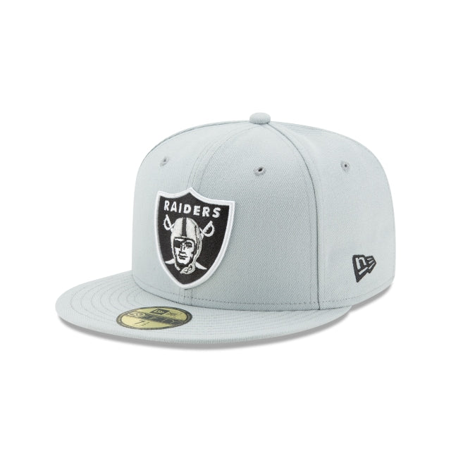 Las Vegas Raiders Grey 59FIFTY Fitted Hat