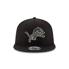 Detroit Lions Black and White 9FIFTY Snapback Hat