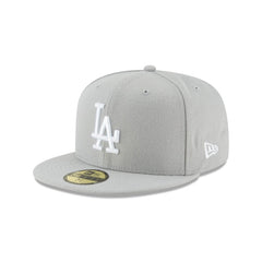Los Angeles Dodgers Gray Basic 59FIFTY Fitted Hat