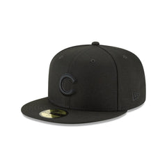 Chicago Cubs Blackout Basic 59FIFTY Fitted Hat