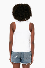 White Sirena Rib Tank