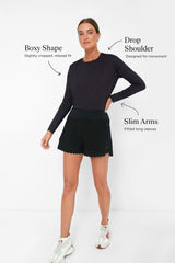 Black Long Sleeve Ryan Boyfriend Tee