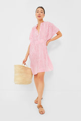 Exclusive Pink Stripe Emerson Short Caftan