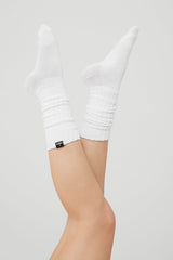 Unisex Scrunch Sock - White