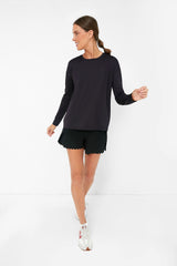 Black Long Sleeve Ryan Boyfriend Tee