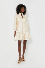 Champagne Nappa Rivka Platform Heels