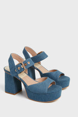 Blue Denim Bobby Heels