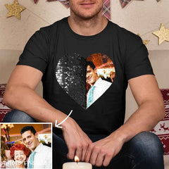 Custom Flip Sequin Hoodie (Heart)