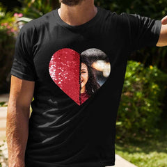 Custom Flip Sequin Hoodie (Heart)