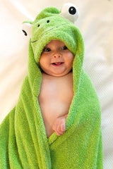Frog Hooded Baby Towel