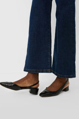 Black Cecile Sling Back Flats