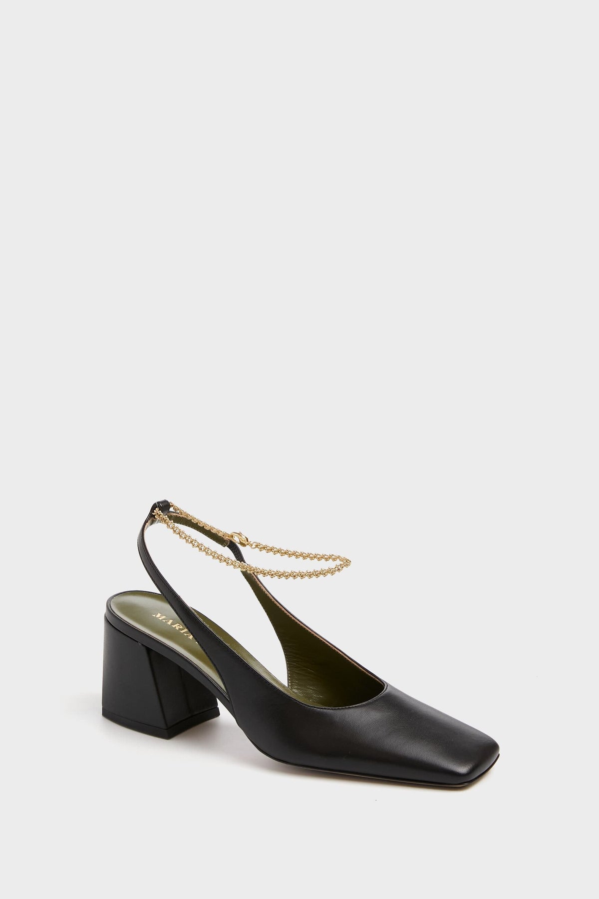 Black Ilaria Slingback Heels