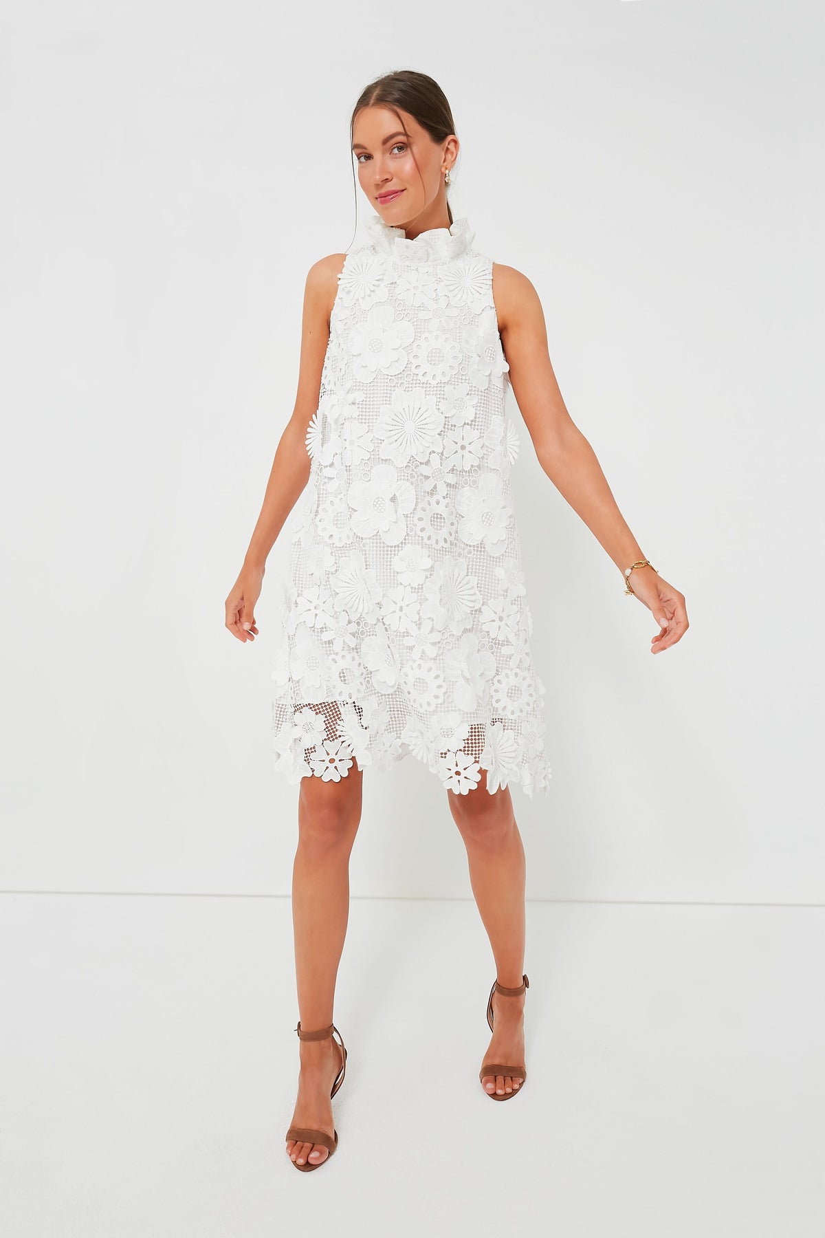 Blanc Guipure Lace Blythe Dress
