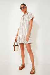 Brown Straw Theo Two Band Sandals