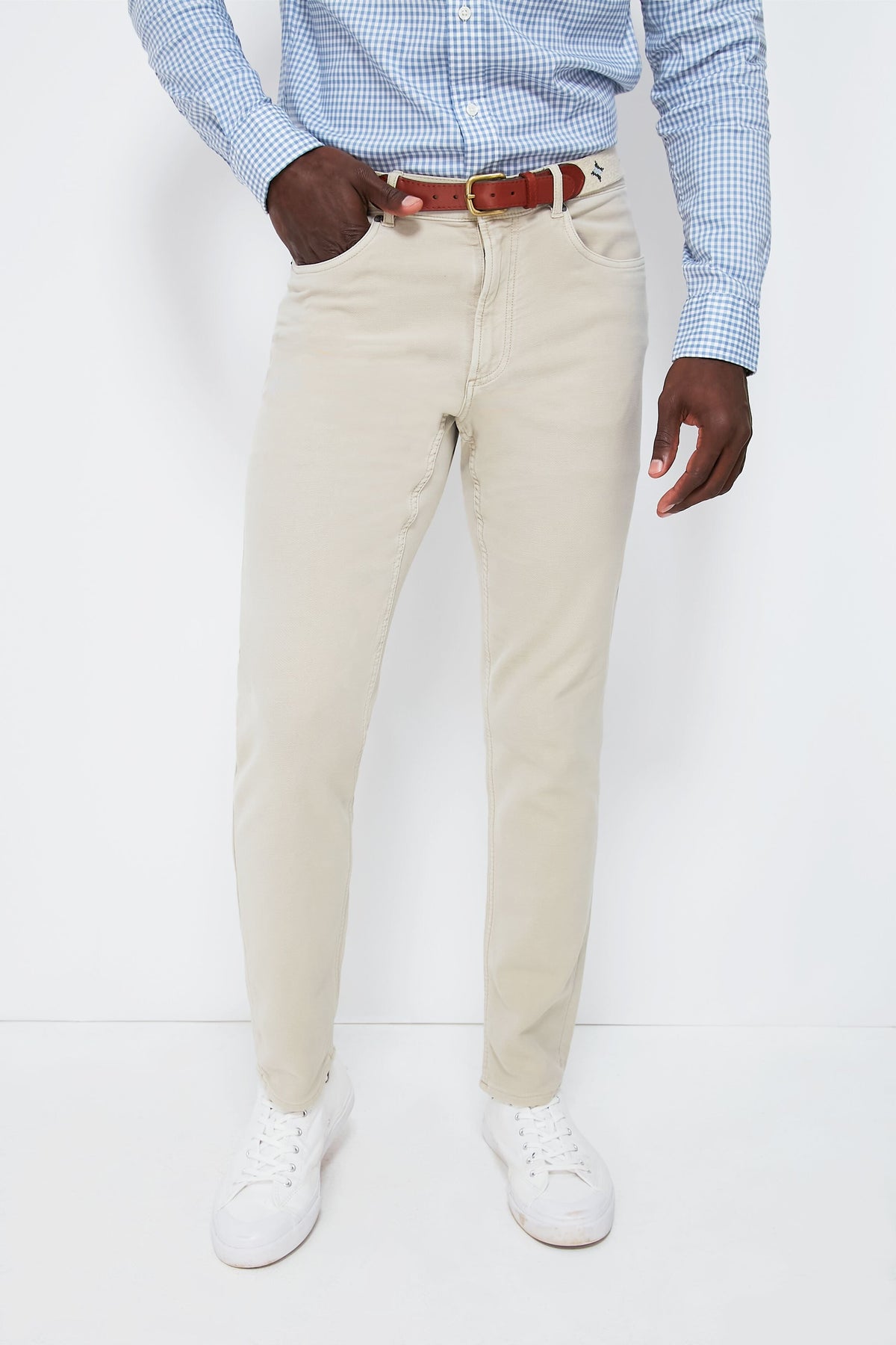 Stone Stretch Terry 5 Pocket