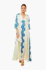 Daisy Placee Azzurro Muumuu Dress