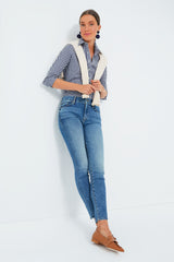 Navy Gingham Long Sleeve Icon Shirt