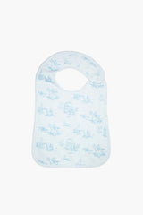 Blue Toile Feeding Bib